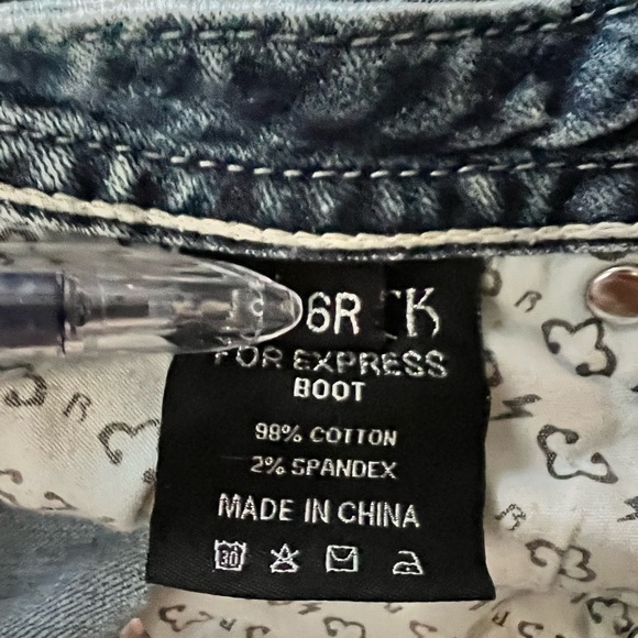 🅡🅔🅡🅞🅒🅚-🅔🅧🅟🅡🅔🅢🅢 𝐉𝐞𝐚𝐧𝐬 𝐒𝐢𝐳𝐞 𝟔 - 𝐁𝐨𝐨𝐭 𝐂𝐮𝐭 - Picture 3 of 11